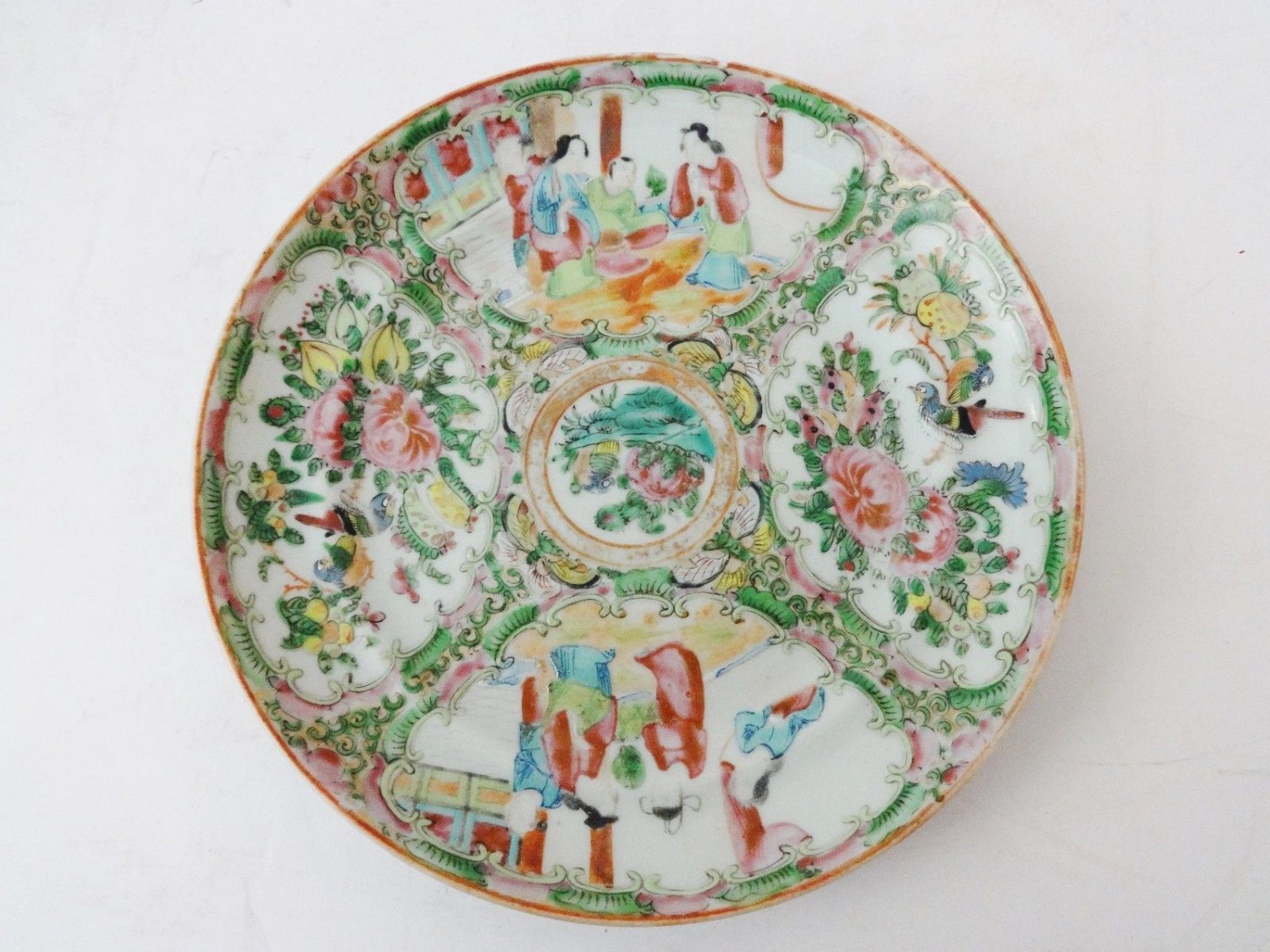 ANTIQUE CHINESE 19TH CENTURY EXPORT PORCELAIN PLATE